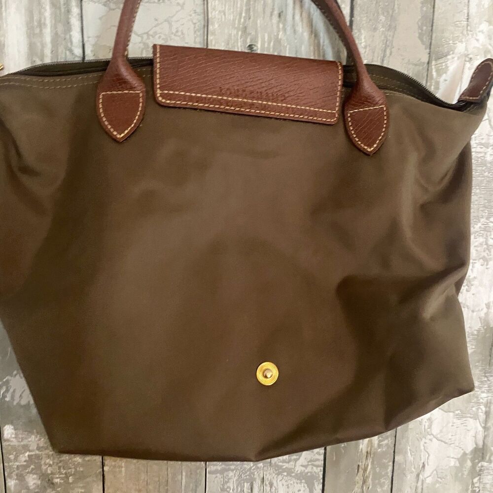 Longchamp Le Pliage Original S Small Nylon Top Handle Tote Bag green - Picture 7 of 8